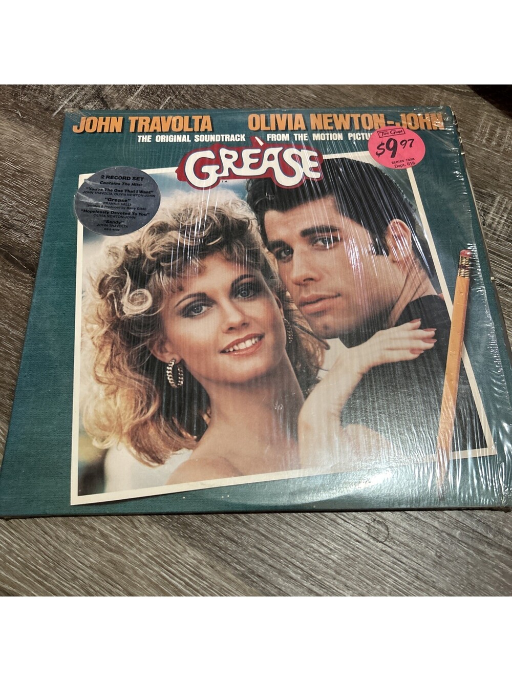Grease Original Soundtrack Double LP Vinyl John Travolta Olivia Newton-John Ann…